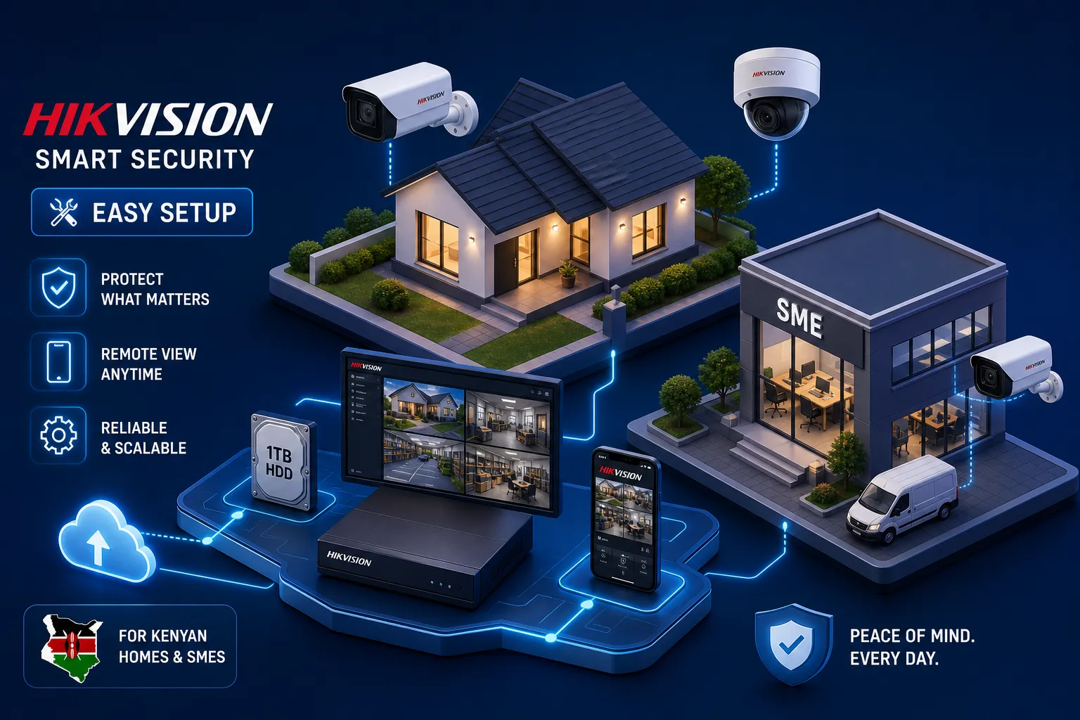 Hikvision camera setup guide for Kenyan homes and SMEs