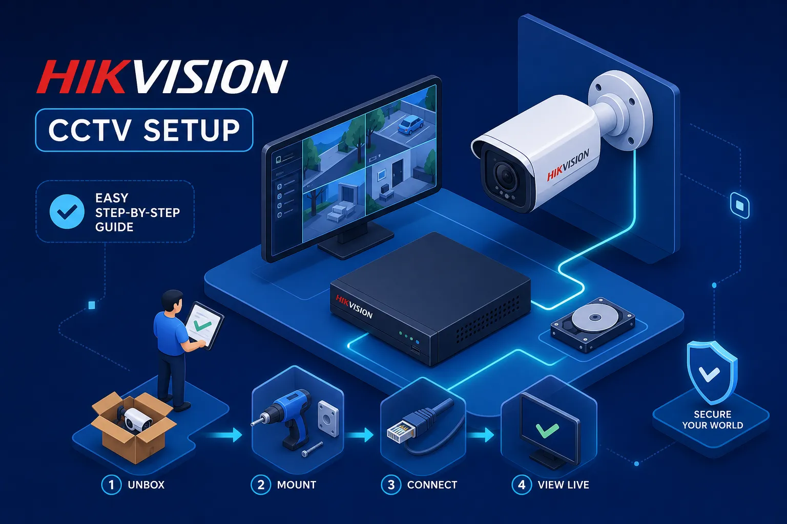 Hikvision CCTV installation guide for complete beginners