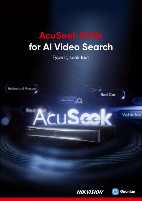 AcuSeek NVR for AI Video Search brochure cover