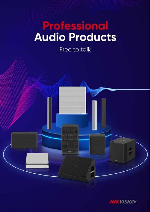 Hikvision Professional Audio Products brochure cover