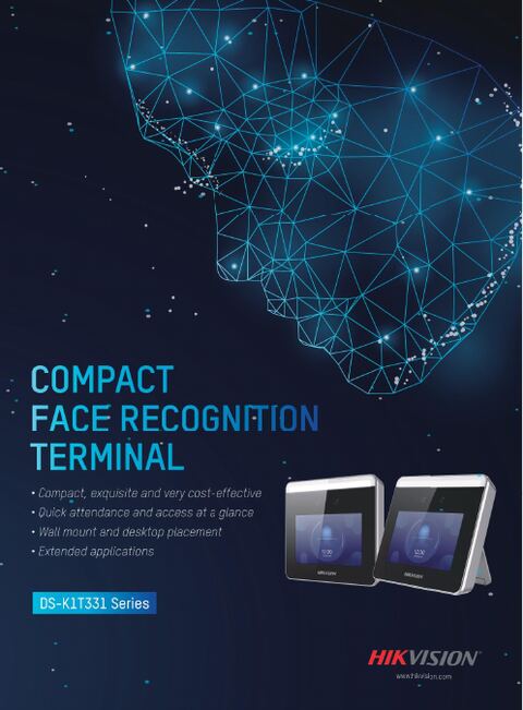DS-K1T331 Series Face Recognition Terminal flyer cover