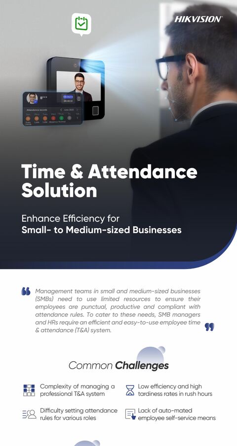 Hikvision Time & Attendance Solution infographic cover