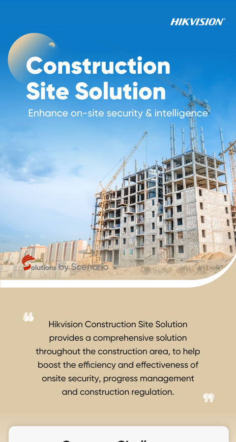Construction Site Solution infographic cover