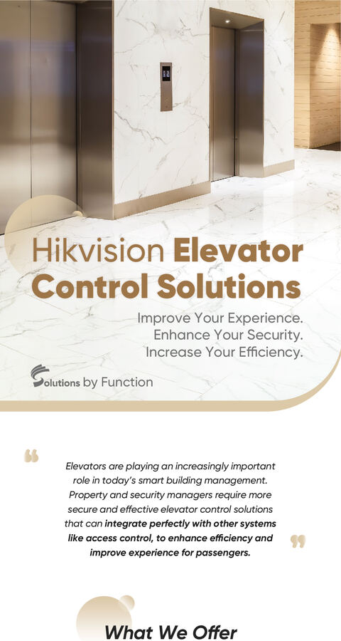 Elevator Control Solution infographic cover