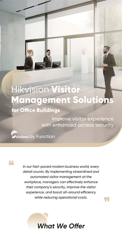 Visitor Management Solutions for Office Buildings infographic cover