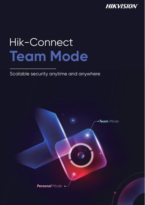 Hik-Connect Team Mode leaflet cover
