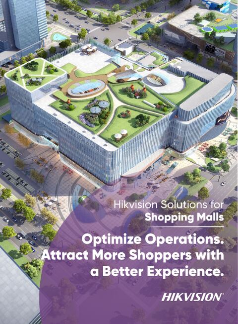 Hikvision Solutions for Shopping Malls leaflet cover