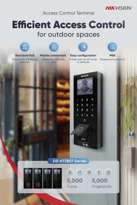 Access Control Terminal DS-K1T807 Series poster cover