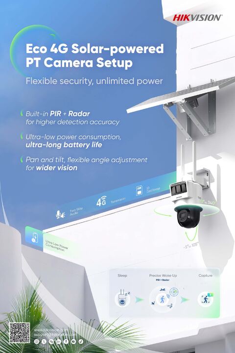 Eco 4G Solar-powered PT Camera Setup poster cover