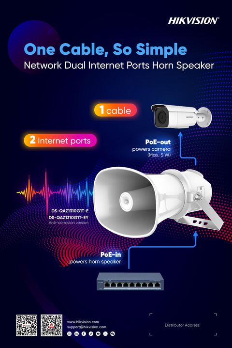 Network Dual Internet Ports Horn Speaker poster cover