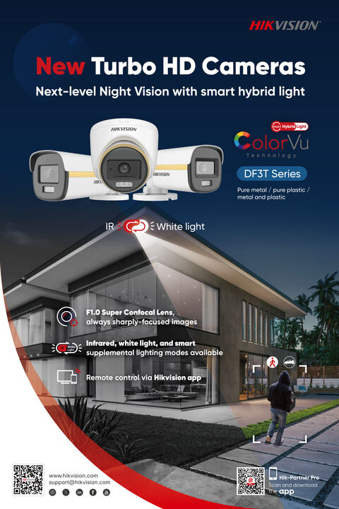 DF3T-Series Turbo HD Cameras with ColorVu poster cover