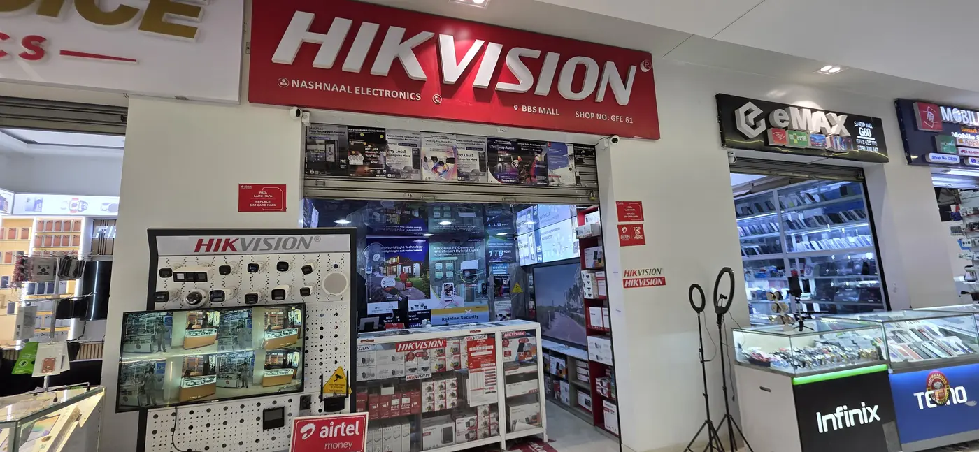 NE Hikvision showroom front at Shop GFE 61, BBS Mall, Nairobi