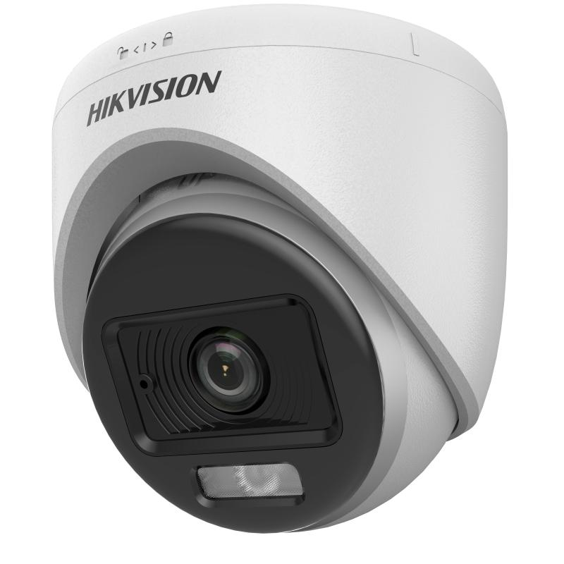 HD-1080P Smart Hybrid Light ColorVu Turret with Audio-20M — DS-2CE70DF0T-LPFS(2.8mm)(O-STD)