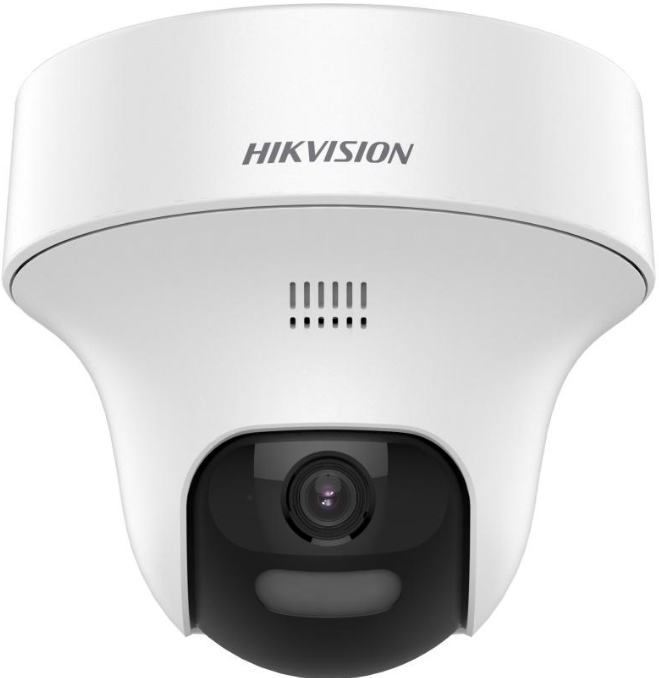 Turbo HD 8.0 2MP Smart Hybrid Light & Siren PT Turret HD Camera-Support Two-Way Audio — DS-2CE70D0T-PTLXTS(2.8mm)(O-STD)