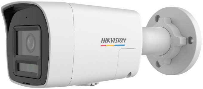 4 MP ColorVu 3.0 with Smart Hybrid Light Fixed Bullet Network Camera with Red&Blue Strobe Light Alarm — DS-2CD1047G3-LIUF/SRB(4mm)(O-STD)