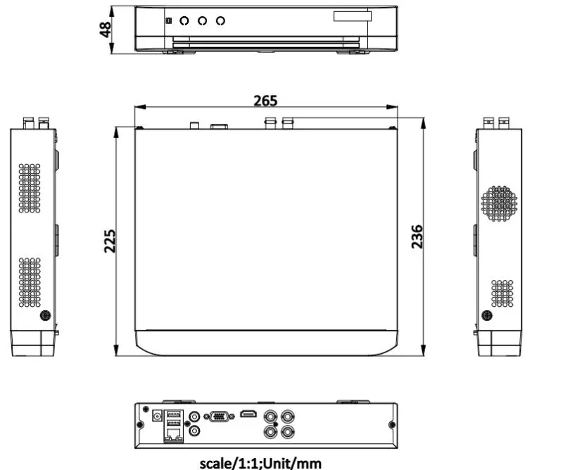 HD-1080P DVR-4CH Metallic 1 HDD — DS-7204HGHI-M1(STD)(C) — view 6