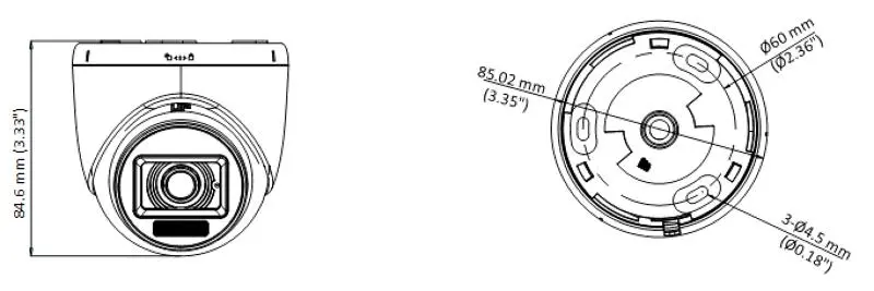 HD-1080P Smart Hybrid Light Turret with Audio-20M — DS-2CE76D0T-LPFS(2.8mm)(O-STD) — view 2