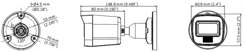 HD-3K Smart Hybrid Light Bullet with Audio-20M — DS-2CE16K0T-LPFS(3.6mm)(O-STD) — view 4
