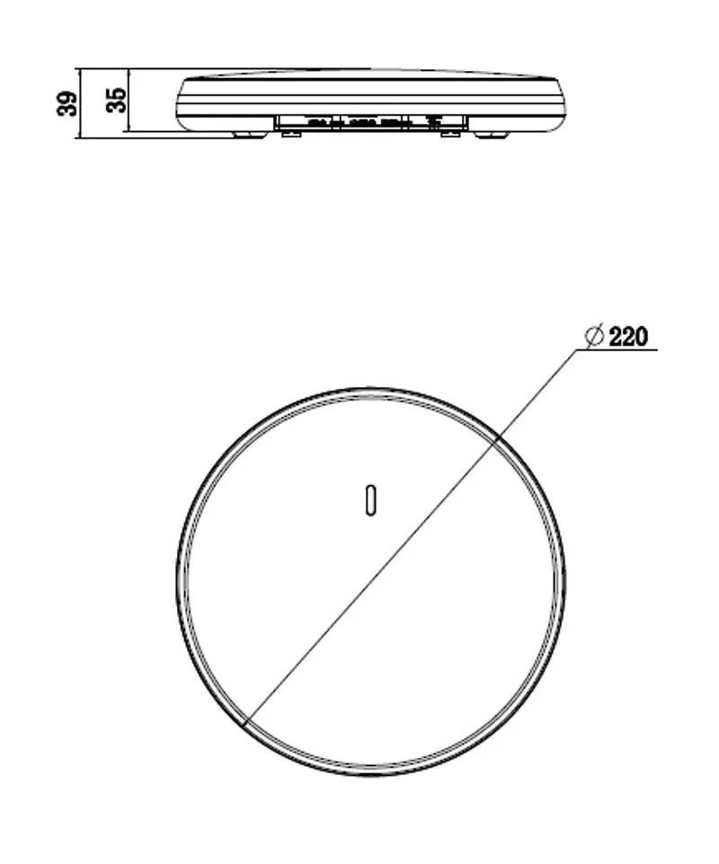 Wi-Fi 6 3000M Celling Access Point — DS-3WAP622E-SI(O-STD) — view 2