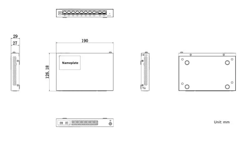 All in One 10 Port PoE AC Router — DS-3WG210GP-SI(O-STD) — view 2