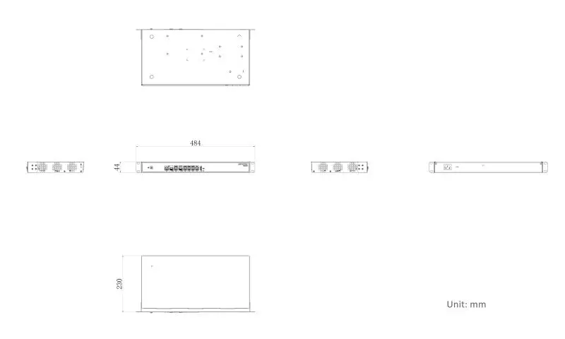 All in One 7 Port Rack AC Router — DS-3WG507G-SI(O-STD) — view 2