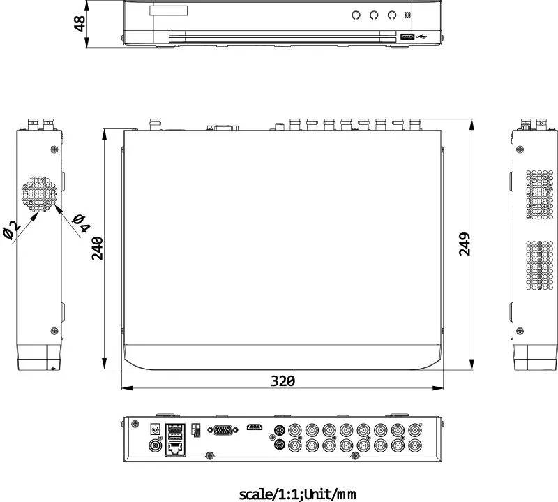 HD-5MP/3K DVR-16CH Metallic 1 HDD — iDS-7216HQHI-M1/XT(STD) — view 6