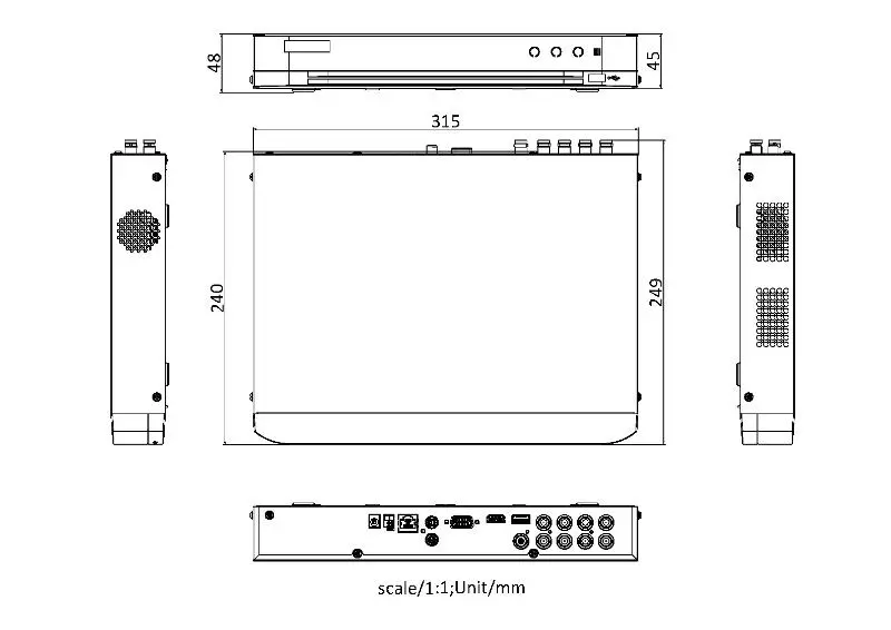 HD-5MP/3K DVR-8CH Metallic 1 HDD — iDS-7208HQHI-M1/XT(STD) — view 2
