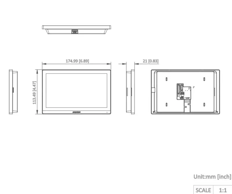 KH6 Series IP-Based Indoor Station — DS-KH6350-WTE1(O-STD) — view 4