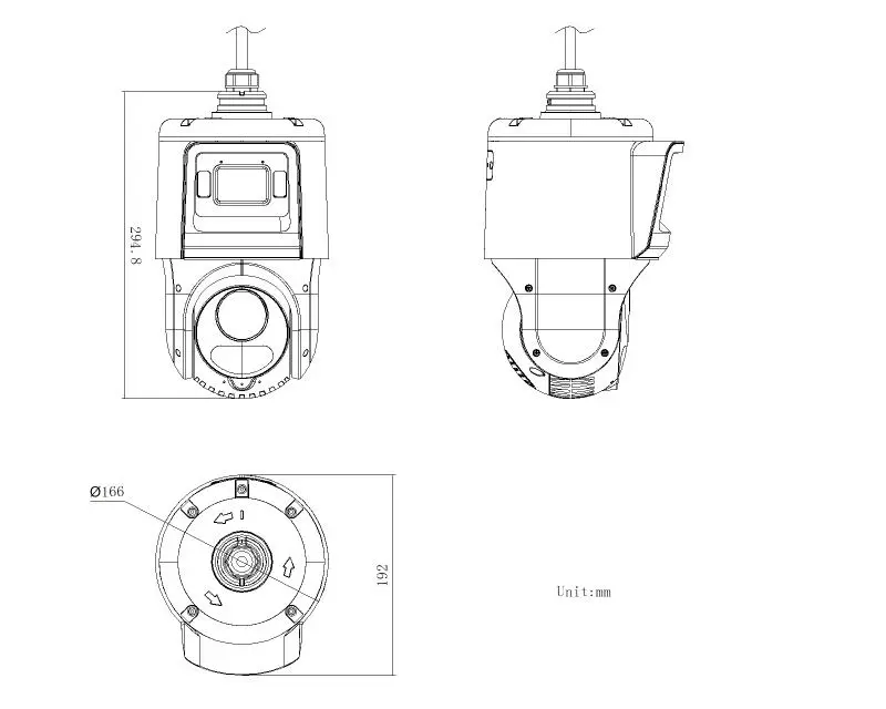 TandemVu 4+4MP 25X ColorVu & IR Acusense Network Speed Dome — DS-2SE4C425MWG-E/14(F0)(O-STD) — view 4