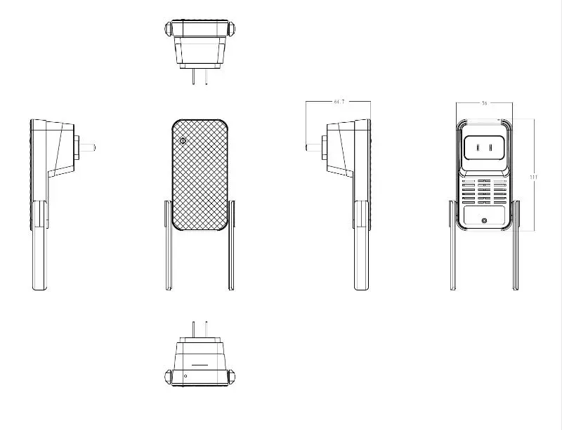 N300 Wi-Fi Extender — DS-3WRE3N(O-STD)/UK — view 3