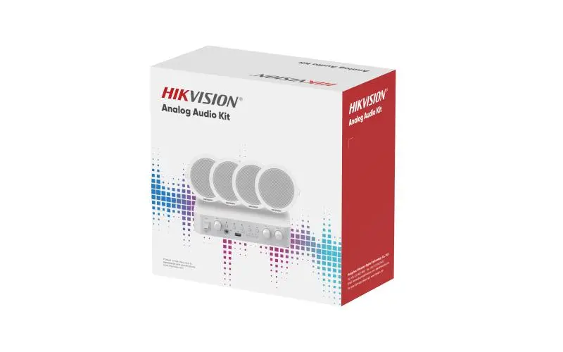 Analog Audio Kit with 60W Analog Amplifier and 4* 6W Ceiling Speakers(DS-QAE0A60G1-VB x1, DS-QAE0206G1-V x4) — DS-QAE0KA60206-4(O-STD)/EU — view 2