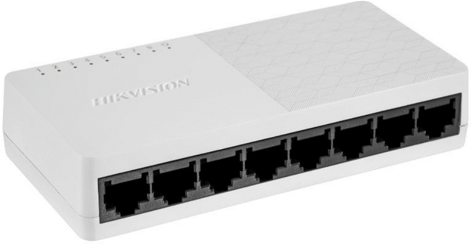 8-Port Fast Ethernet Plastic Switch — DS-3E0108D-O(O-STD)