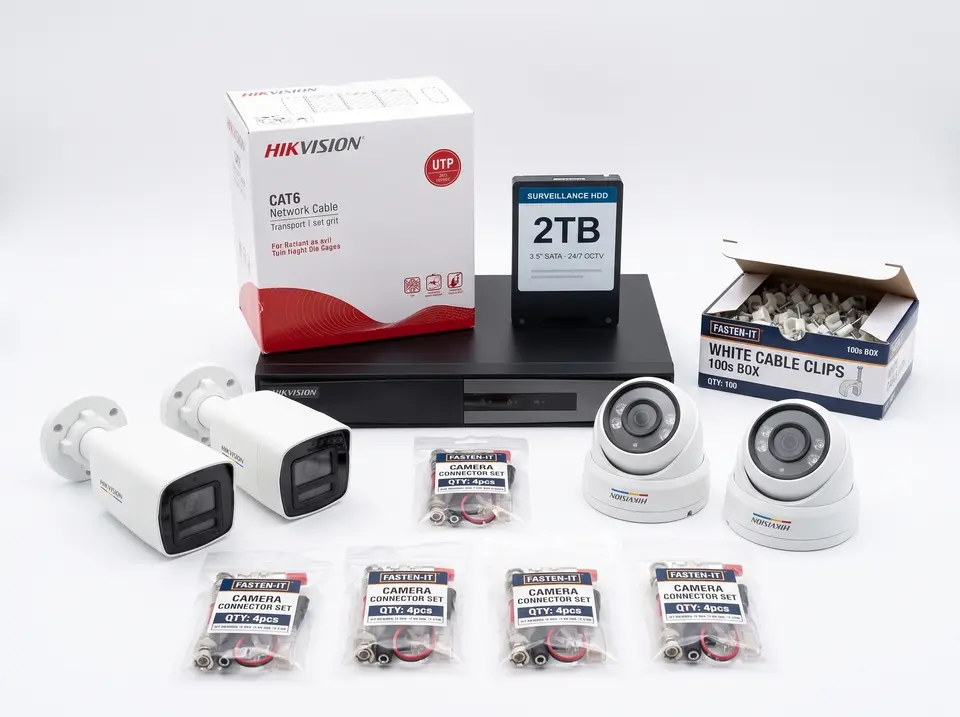 IP 4MP ColorVu bundle contents