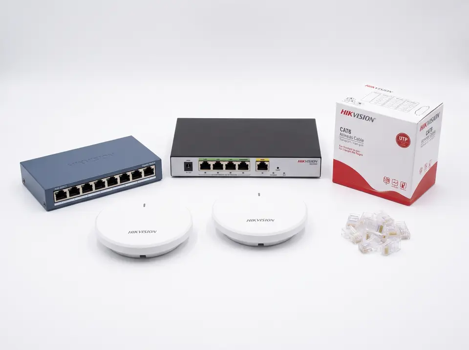 Office Wi-Fi network bundle contents