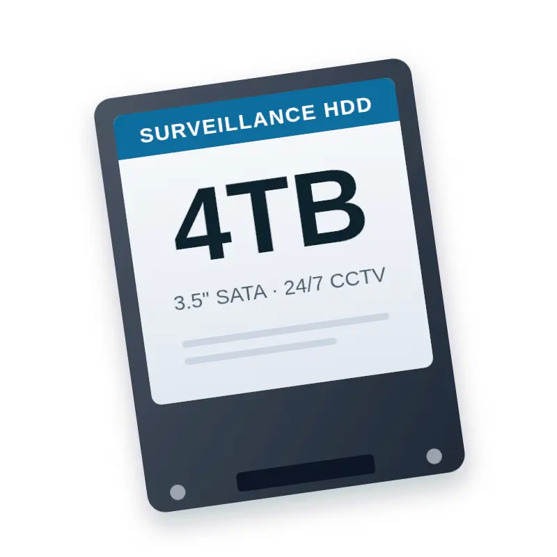 4 TB CCTV Surveillance Hard Disk